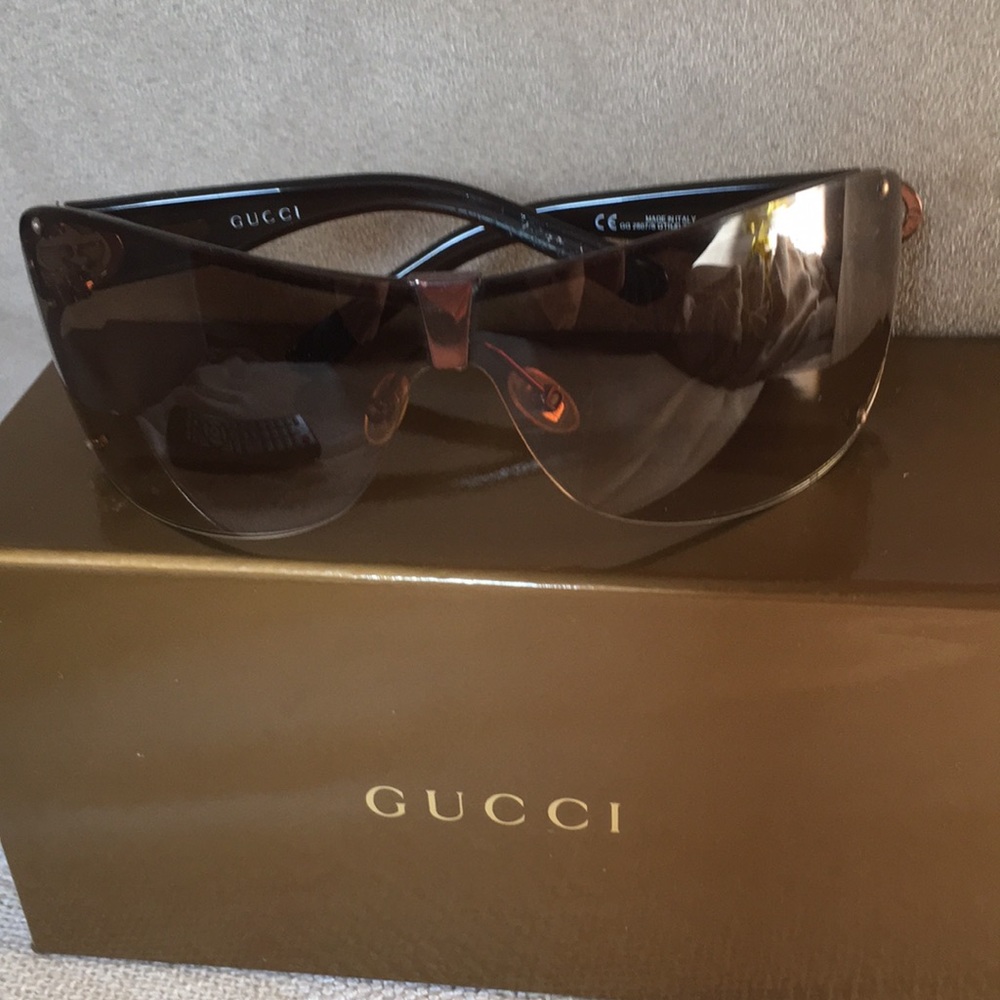 Gucci shield sunglasses